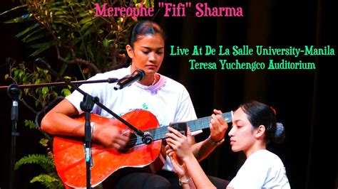 mereophe sharma|Fifi Sharma Live Performance 4K At De La Salle University.